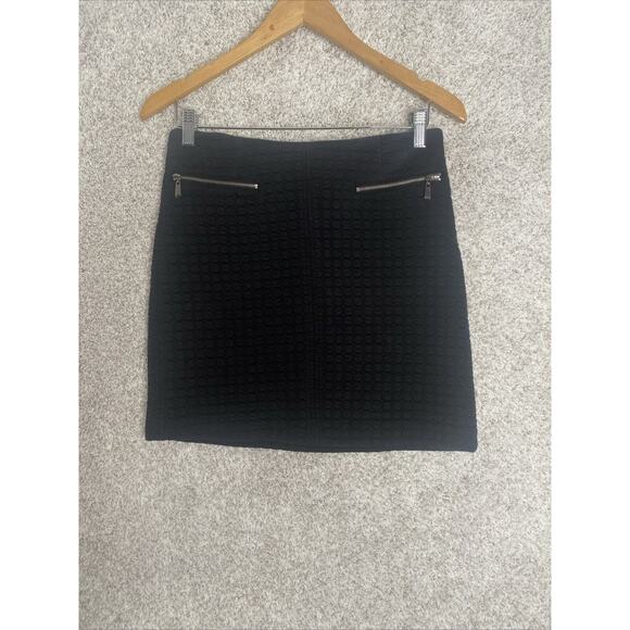 Laundry by Shelli Segal Skirt Womens 2 Black Mini Soft Textured Quilted‎ Skirt - Picture 1 of 8